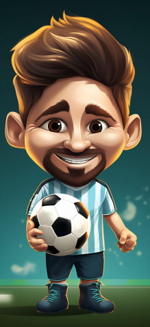 Cute Lionel Messi Wallpaper for Mobile 1181x2560px