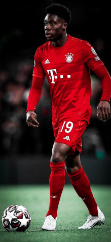 Alphonso Davies Android Wallpaper Image 945x2048px