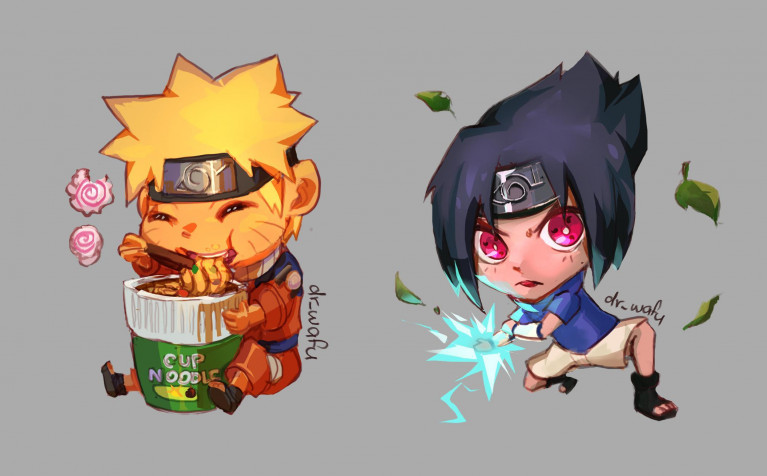 Sasuke Chibi Desktop HD Wallpaper 2110x1309px