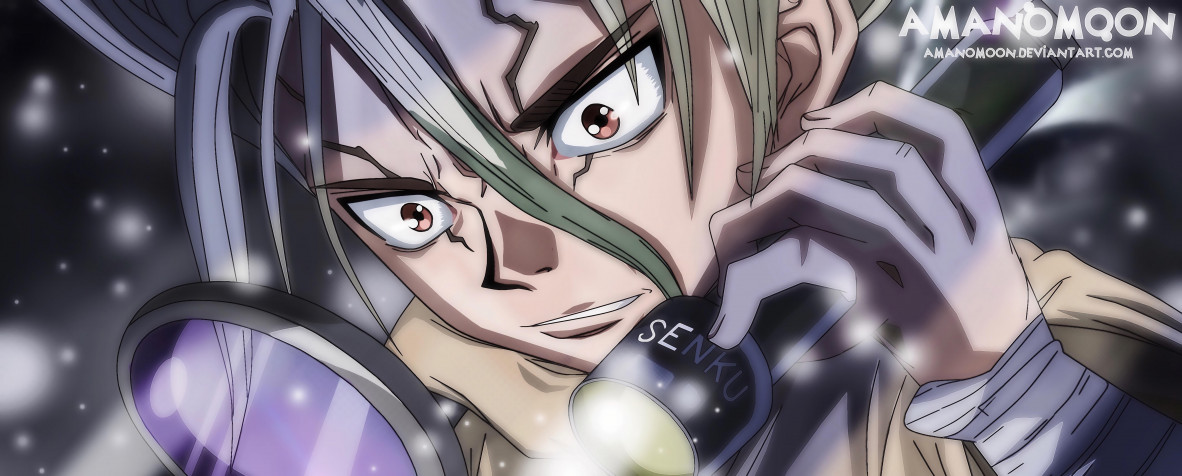 Dr Stone Background Image 7624x3070px