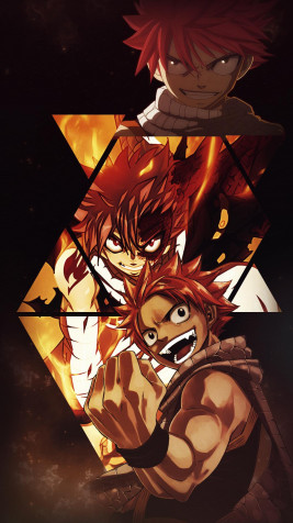 Natsu Dragneel Phone Background 1080x1920px