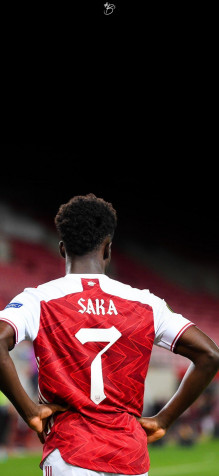 Bukayo Saka Mobile Wallpaper 944x2048px