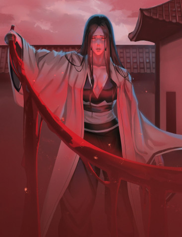 Unohana Retsu Mobile Background 2550x3300px