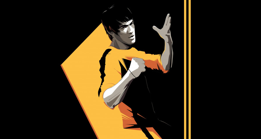 Bruce Lee Background Image 4500x2394px