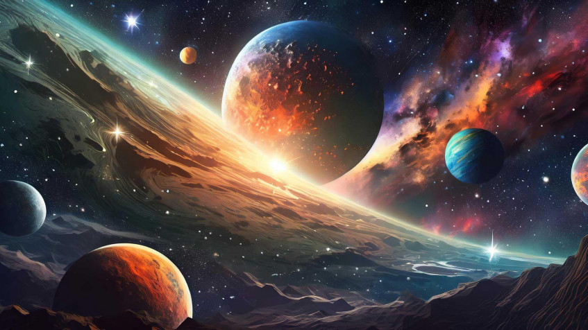 Galaxy Planet Full HD 1080p Wallpaper 1920x1080px