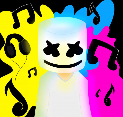 Marshmello Desktop Background 4600x4344px