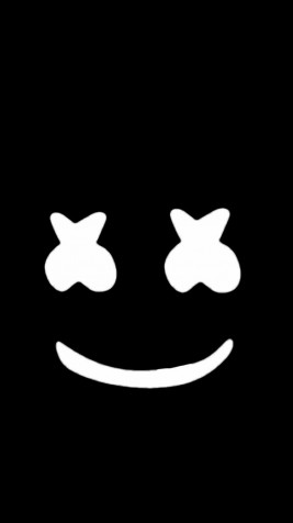 Cartoon Marshmello Phone HD Background 1080x1920px