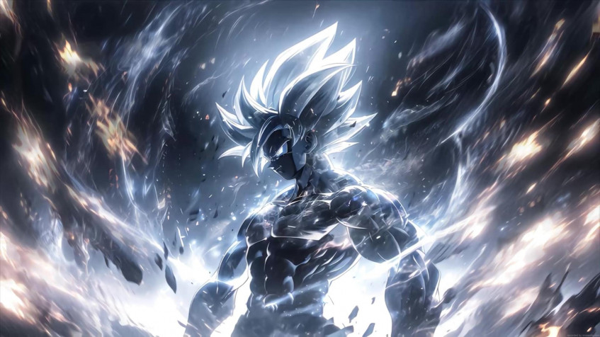 Goku Ultra Instinct Full HD 1080p Wallpaper 1920x1080px