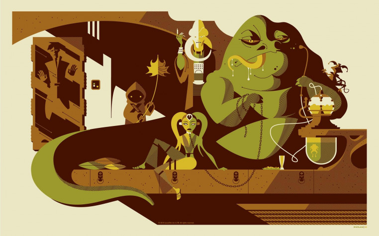 Jabba The Hutt Widescreen HD Wallpaper 1920x1200px