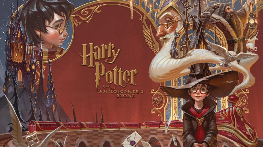 Cartoon Harry Potter Full HD 1080p Wallpaper 1920x1080px