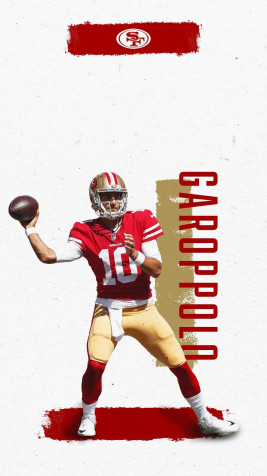 Jimmy Garoppolo iPhone Background 1080x1920px