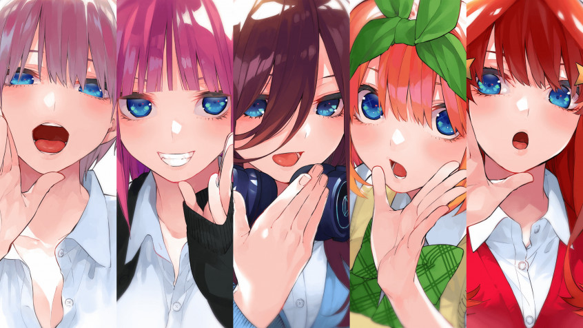 The Quintessential Quintuplets 2k QHD Wallpaper 2560x1440px