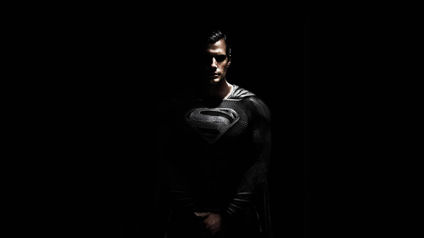 Black Superman Desktop HD Background 5120x2880px