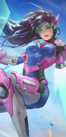 Dva Overwatch Wallpaper for iPhone 1440x2960px