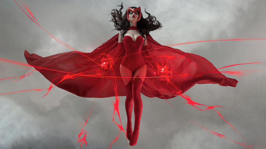 Scarlet Witch 4k UHD Wallpaper 3840x2160px