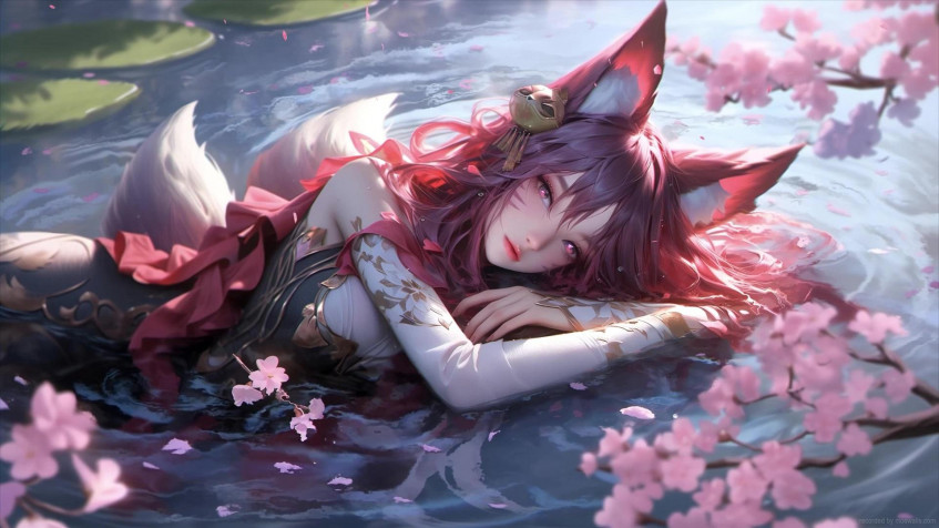 Ahri League Of Legends Full HD 1080p Wallpaper 1920x1080px