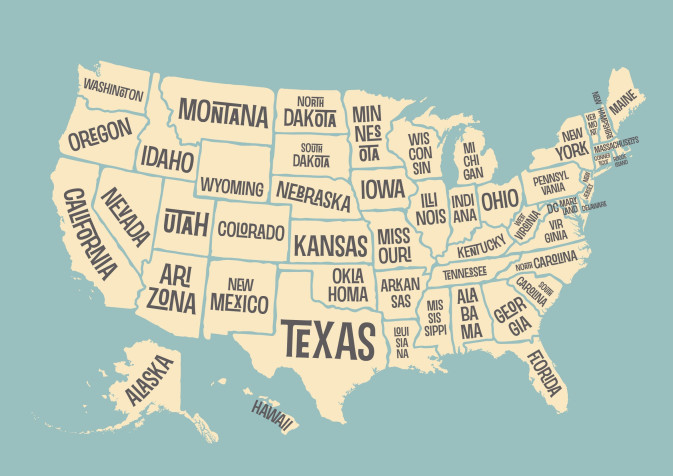 Usa Map Wallpaper 2356x1666px