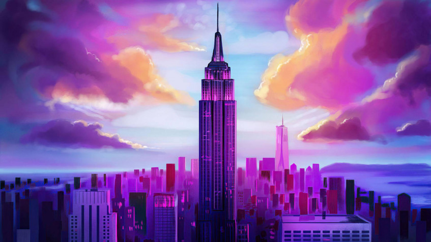 Empire State Full HD 1080p Wallpaper 1920x1080px