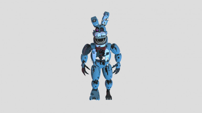 Nightmare Bonnie Full HD 1080p Wallpaper 1920x1080px