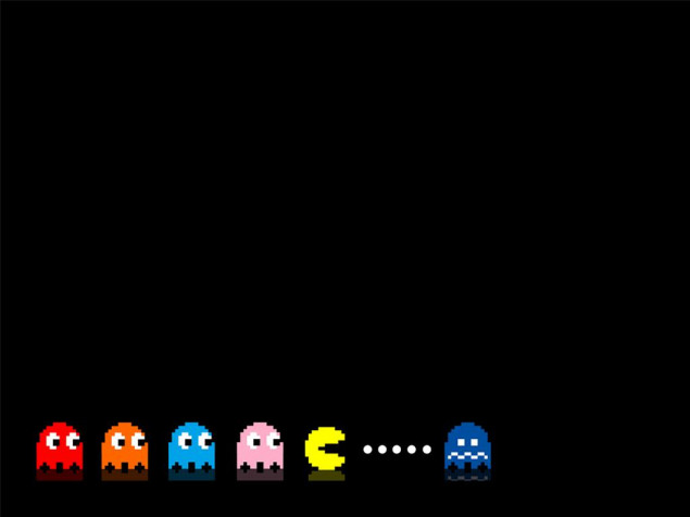 Pacman Laptop Wallpaper 1024x768px