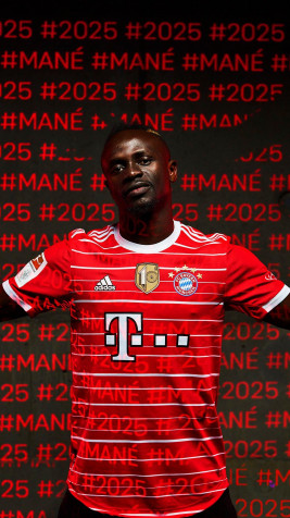 Sadio Mane Bayern Mobile Background 1063x1890px