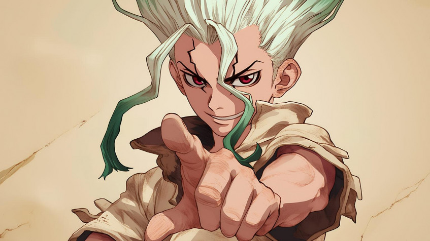 Senku Ishigami MacBook Wallpaper 1536x864px