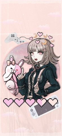 Chiaki Nanami Phone Wallpaper 800x1733px