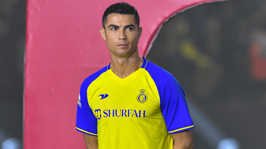 Cristiano Ronaldo Al Nassr Full HD 1080p Wallpaper 1920x1080px