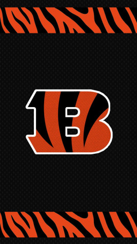 Cincinnati Bengals Logo Wallpaper for Mobile 1152x2048px