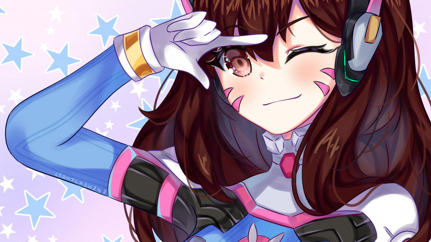 Dva Overwatch Laptop Wallpaper 5120x2880px