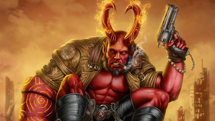 Hellboy 2k QHD Wallpaper 2560x1440px