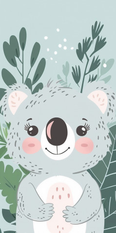 Koala Mobile Wallpaper 768x1536px