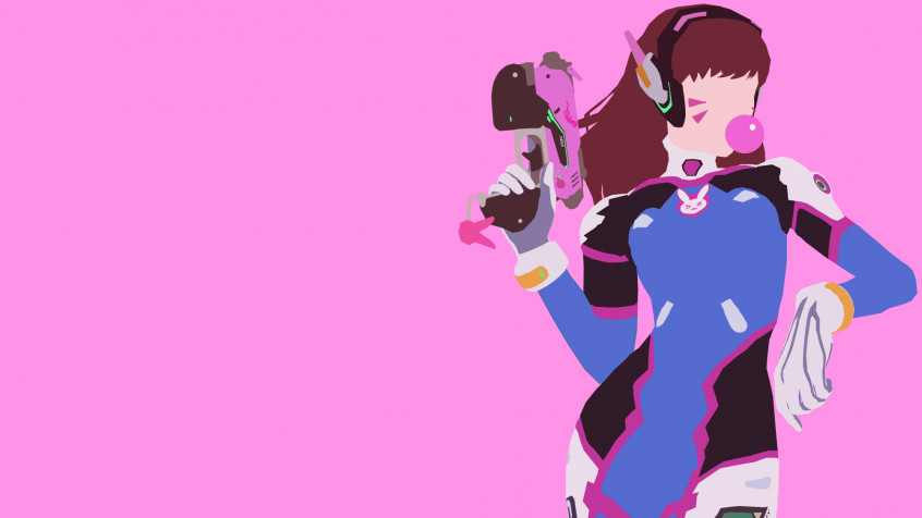 Dva Overwatch Laptop Wallpaper 2000x1125px