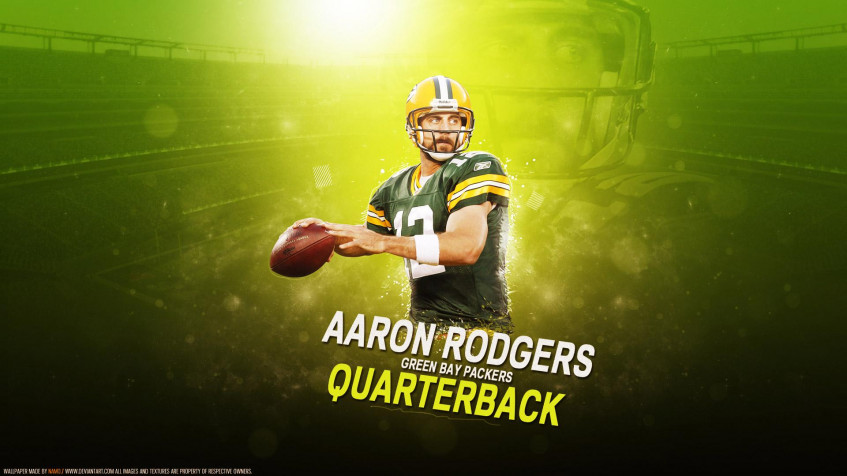 Title Aaron Rodgers Full HD 1080p Wallpaper 1920x1080px