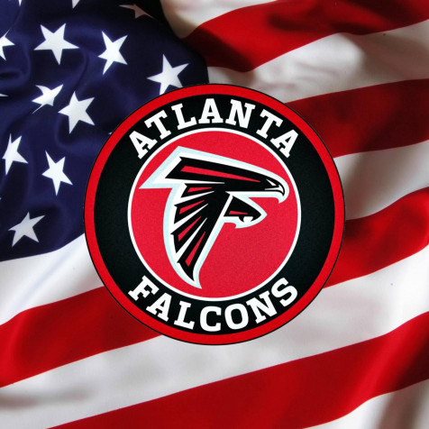 Atlanta Falcons Logo iPhone Wallpaper 2048x2048px