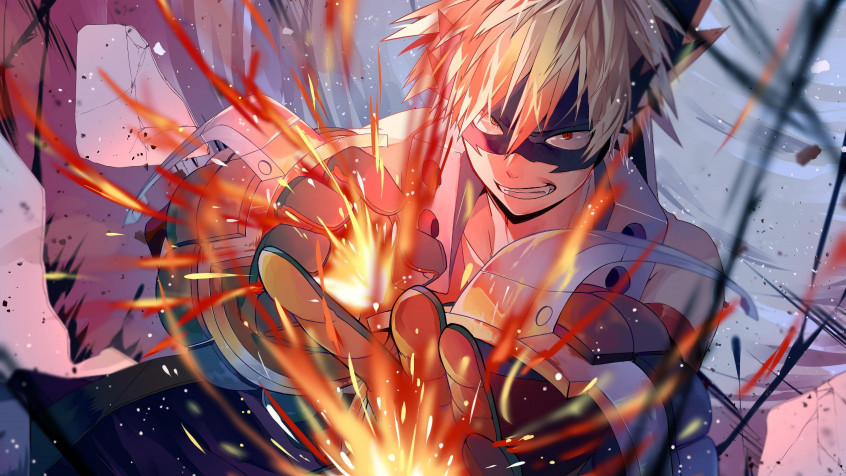 Katsuki Bakugo 4k UHD Wallpaper 3840x2160px