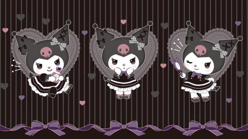 Kuromi Desktop Background 2524x1420px