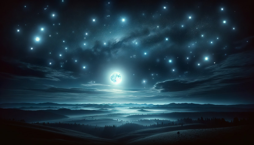 Night Stars Wallpaper Image 3584x2048px