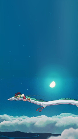 Haku Spirited Away iPhone Wallpaper 800x1422px