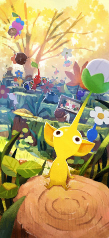 Pikmin iPhone Background Image 946x2048px