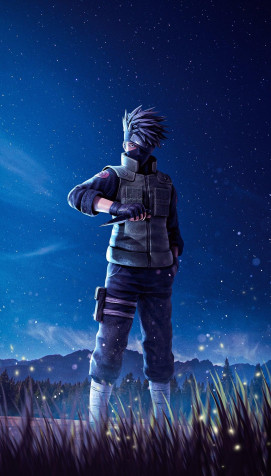 Kakashi Hatake Phone HD Background 1080x1894px