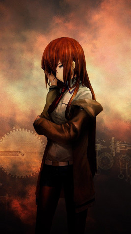 Kurisu Makise iPhone Wallpaper 1080x1920px