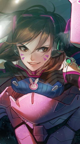 Dva Overwatch Wallpaper for Mobile 1080x1920px