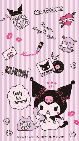 Kuromi iPhone Wallpaper Image 1440x2560px