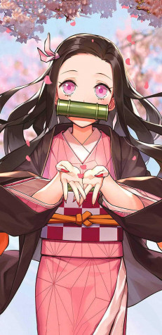 Nezuko iPhone Wallpaper 1080x2220px