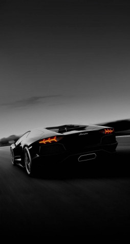 Black Lamborghini iPhone Wallpaper 1000x1871px