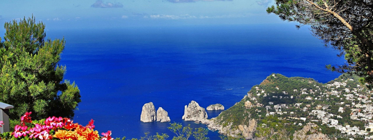 Capri Italy Desktop Background 2560x960px