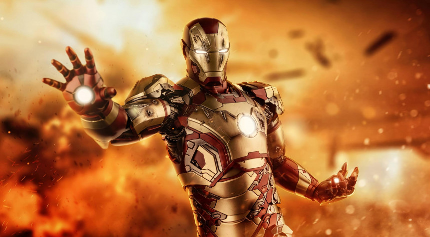 Iron Man MacBook Background 4096x2264px