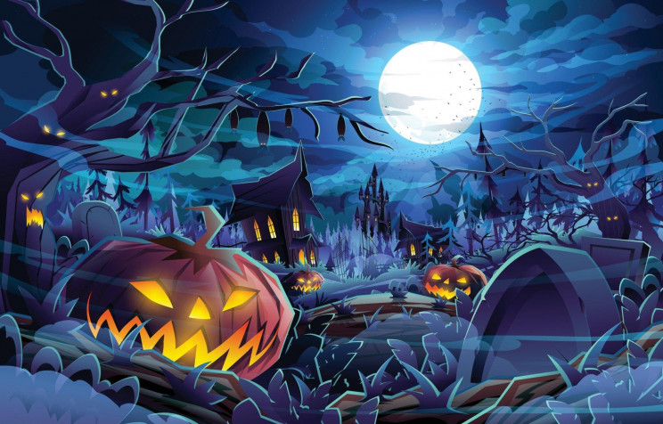 Jack Olantern HD Background 1920x1229px