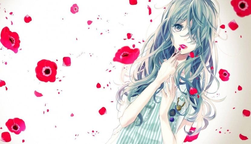 Cute Anime Girl Desktop HD Background 1920x1100px